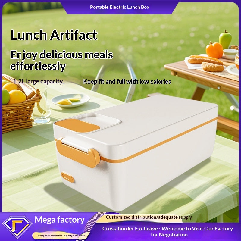 Lunch box electric 1000 ml, portabil, încălzire rapidă, inox