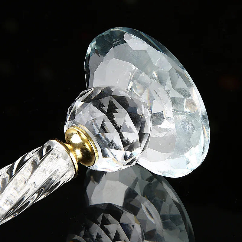 European Style Crystal Candle Holders, Romantic Candlestick, Feng Shui Bowl Ornament for Wedding, Home Bar Party, Table Decor - TechSmartX