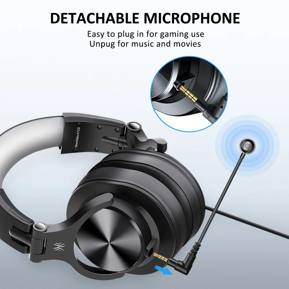 Oneodio Wired Gaming Headset Gamer 3.5mm Over-Ear Gaming Headphones With Detachable Microphone For PC Computer PS4 Xbox - TechSmartX