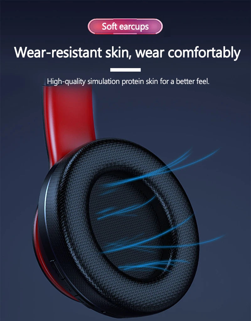 Lenovo HD200 Bluetooth Earphones Over-ear Foldable Computer Wireless Headphones Noise Cancellation HIFI Stereo Gaming Headset - TechSmartX