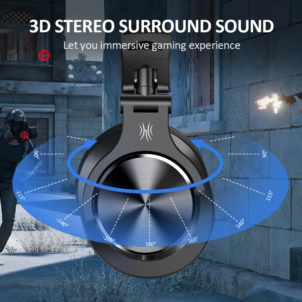 Oneodio Wired Gaming Headset Gamer 3.5mm Over-Ear Gaming Headphones With Detachable Microphone For PC Computer PS4 Xbox - TechSmartX