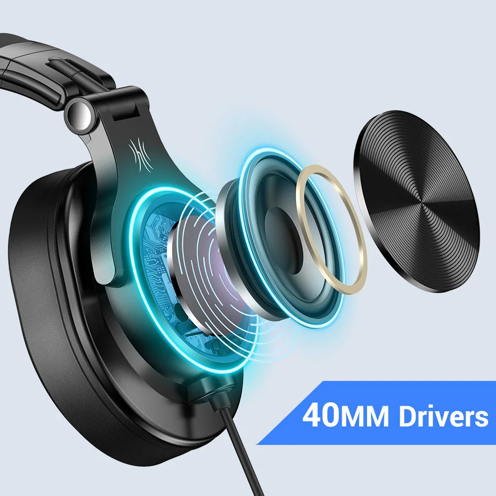 Oneodio Wired Gaming Headset Gamer 3.5mm Over-Ear Gaming Headphones With Detachable Microphone For PC Computer PS4 Xbox - TechSmartX