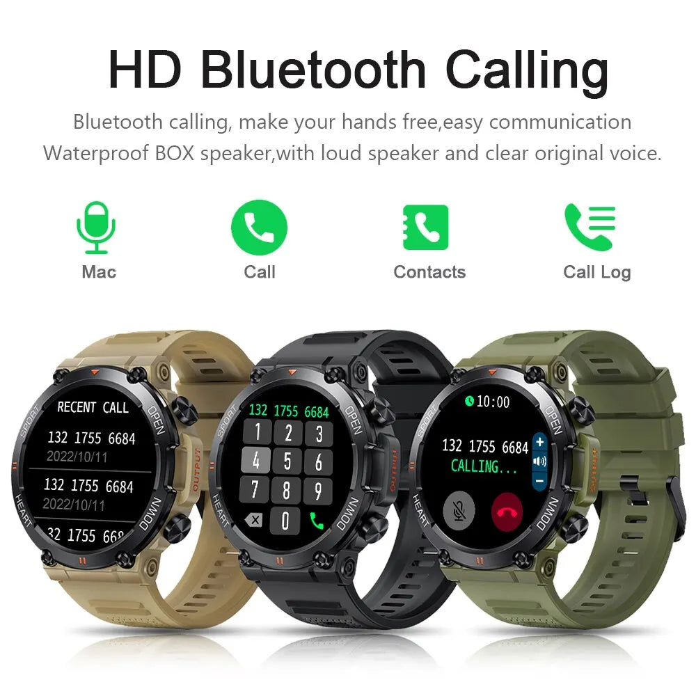 MEVADEN 1.39 inch HD Bluetooth Call Smart Watch Men Sports Fitness Tracker Heart Monitor 400mAh Smartwatch For Android IOS MD56 - TechSmartX