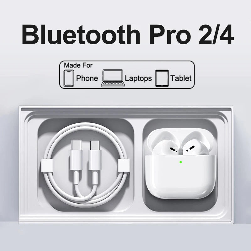 Wireless Bluetooth Earphones For Apple iPad Air Earbuds For iPhone 17 16 15 14 13 12 11 Pro Max Headphone Laptops Tablet Headset