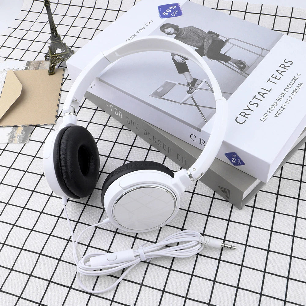 3.5mm/Type-C Wired Headphones Noise Cancelling Business Over Ear Headset Flexible Adjustable Stereo Earphones for PC MP3 Mobile - TechSmartX