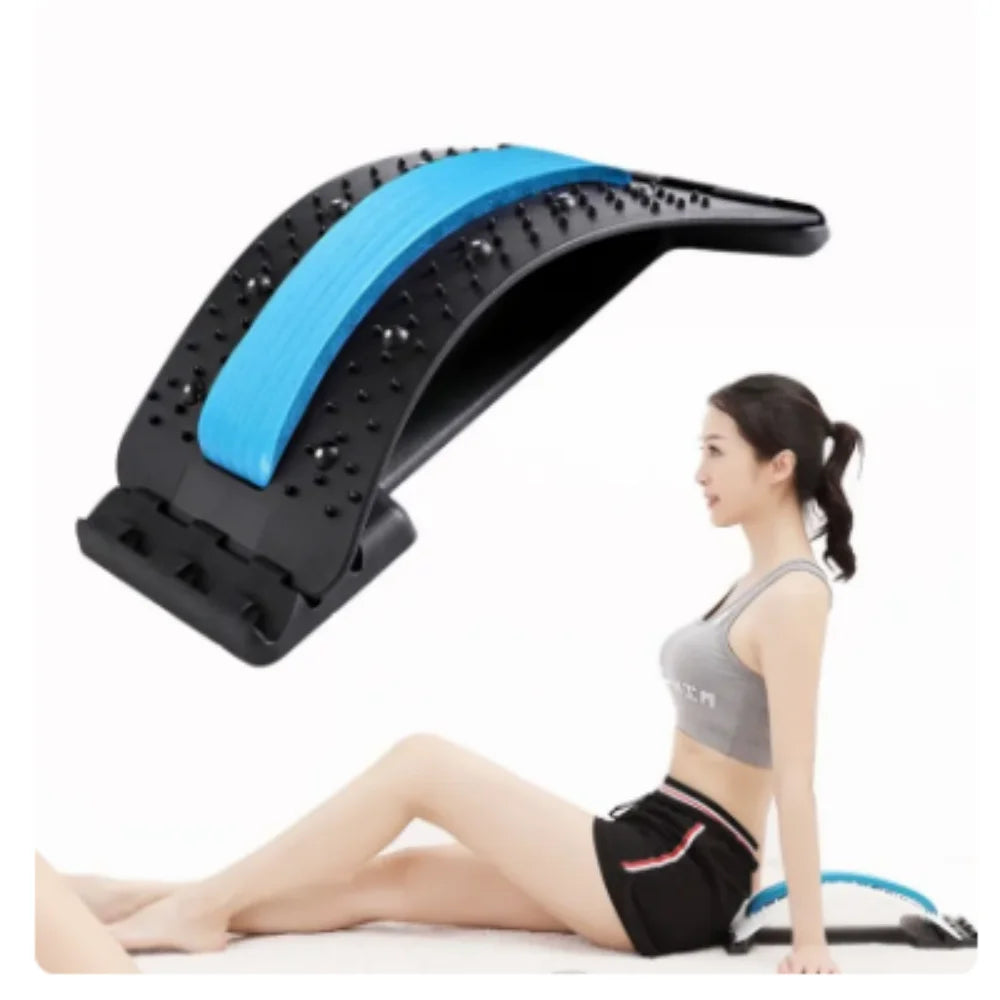 Back Stretcher Multi-Level Adjustable Massager Waist Neck Fitness Lumbar Cervical Spine Cervical Spine Support - TechSmartX