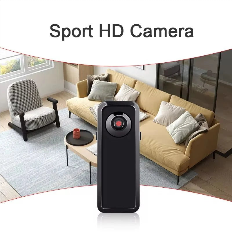Portable Mini HD DV Camera Body Camcorder Mount Video Recorder Nanny Security Cam Sports DVR Webcam for Home Office Security - TechSmartX