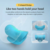 Eva Neck And Shoulder Relaxer, C-Shape Cervical Traction Device, Relax Spine Alignment, Chiropractic Pillow Stretcher Massager - TechSmartX