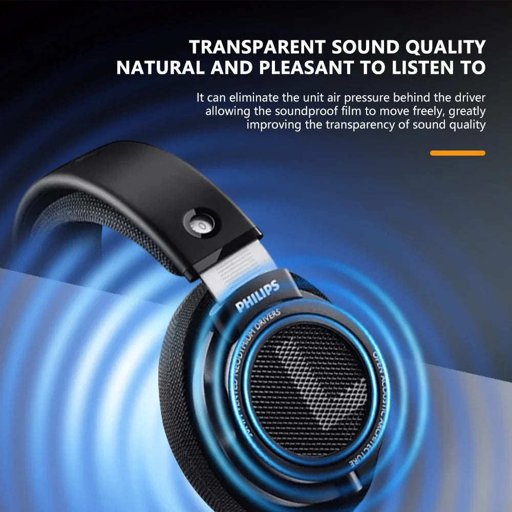 Philips SHP9500 Head-mounted Wired Headphones HiFi Stereo Earphone Monitor Class Music Earbuds E-sports Game Universal Headset - TechSmartX