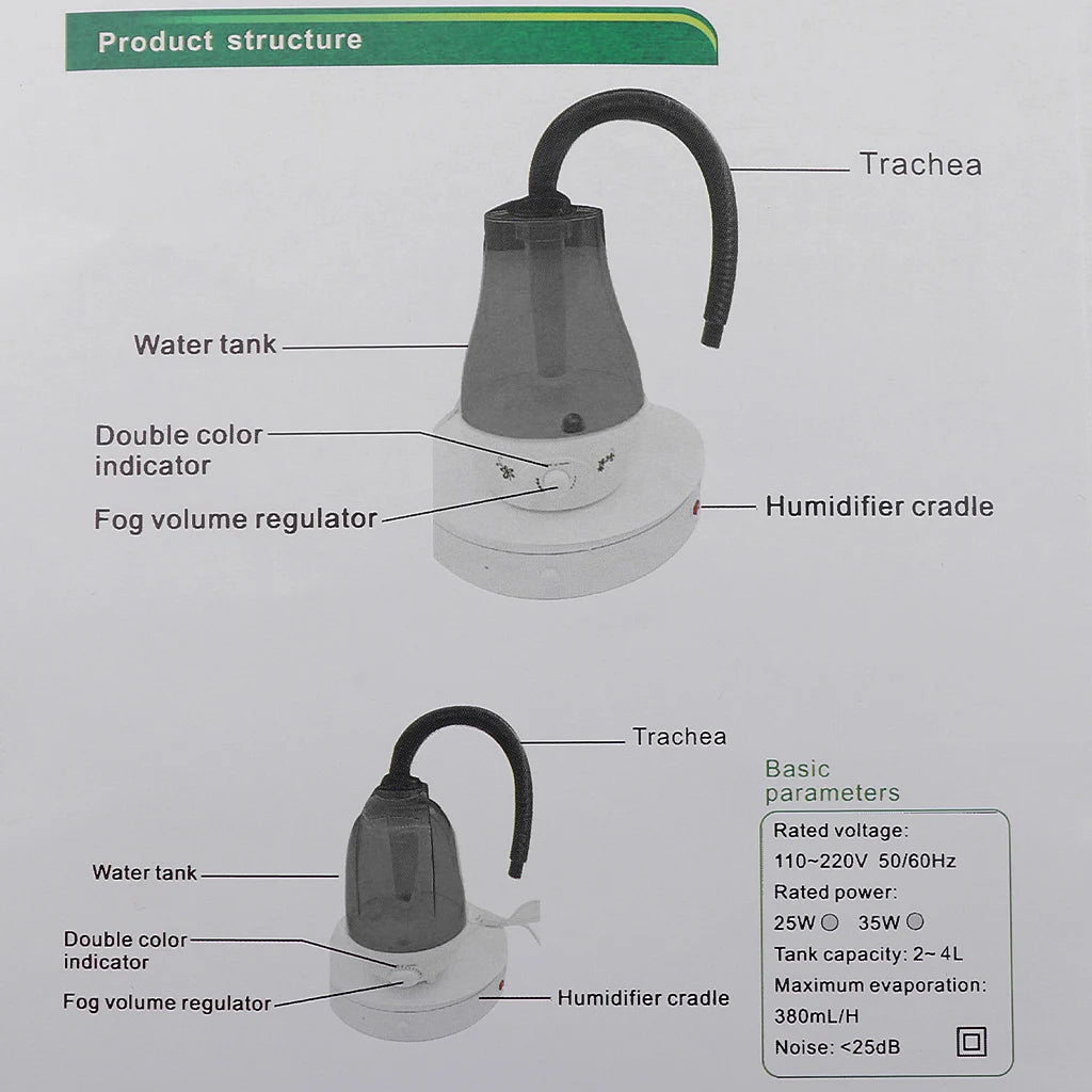 3L Reptile Air Humidifier Sprayer Automatic Terrarium Fogger Mister Easy Filling WIth Timer Large Tank Sprayer Turtle AU-Plug - TechSmartX
