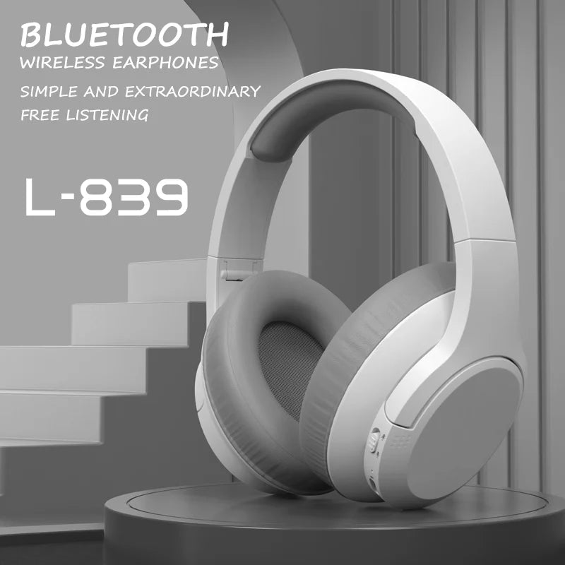 LDON Wireless Headphones Bluetooth 5.3 Hi-Res Audio Over Ear Headset Earphones - TechSmartX