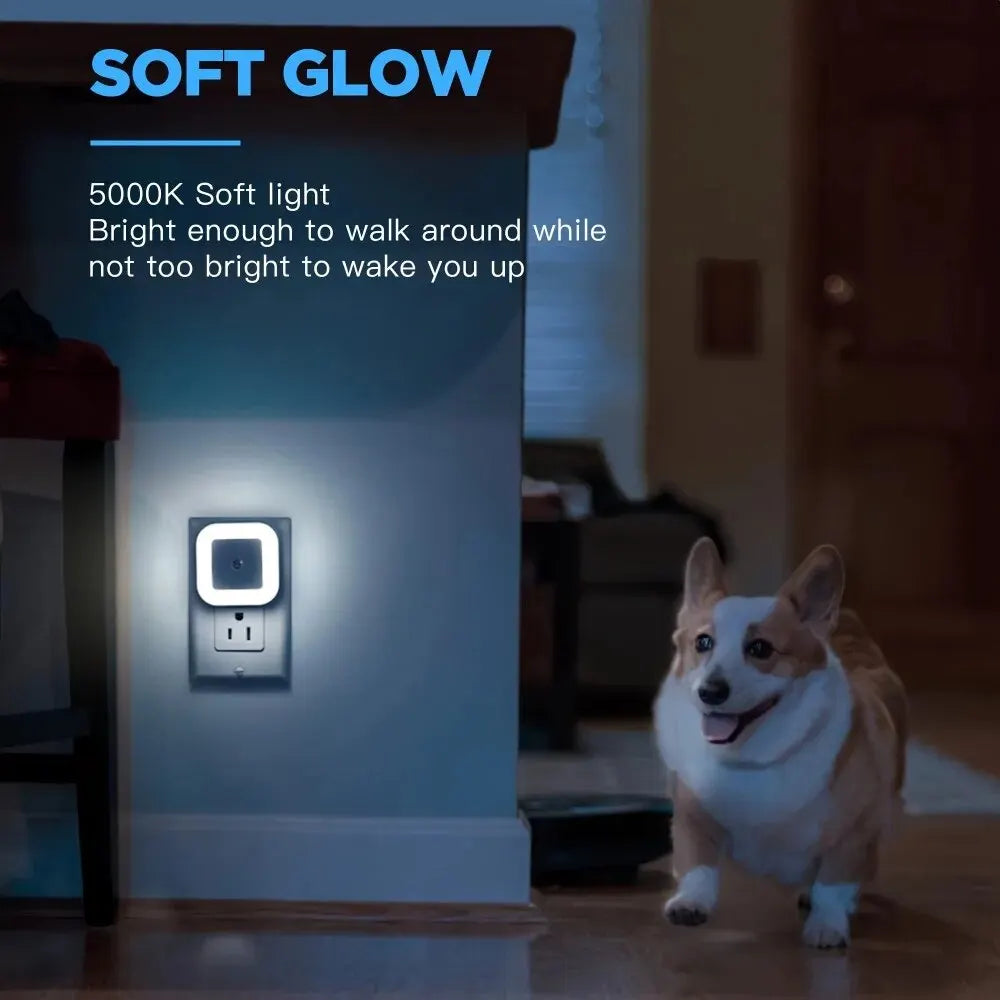 1pc Intelligent LED Induction Light Automatically Lights Up At Night, Creative Night Light - TechSmartX