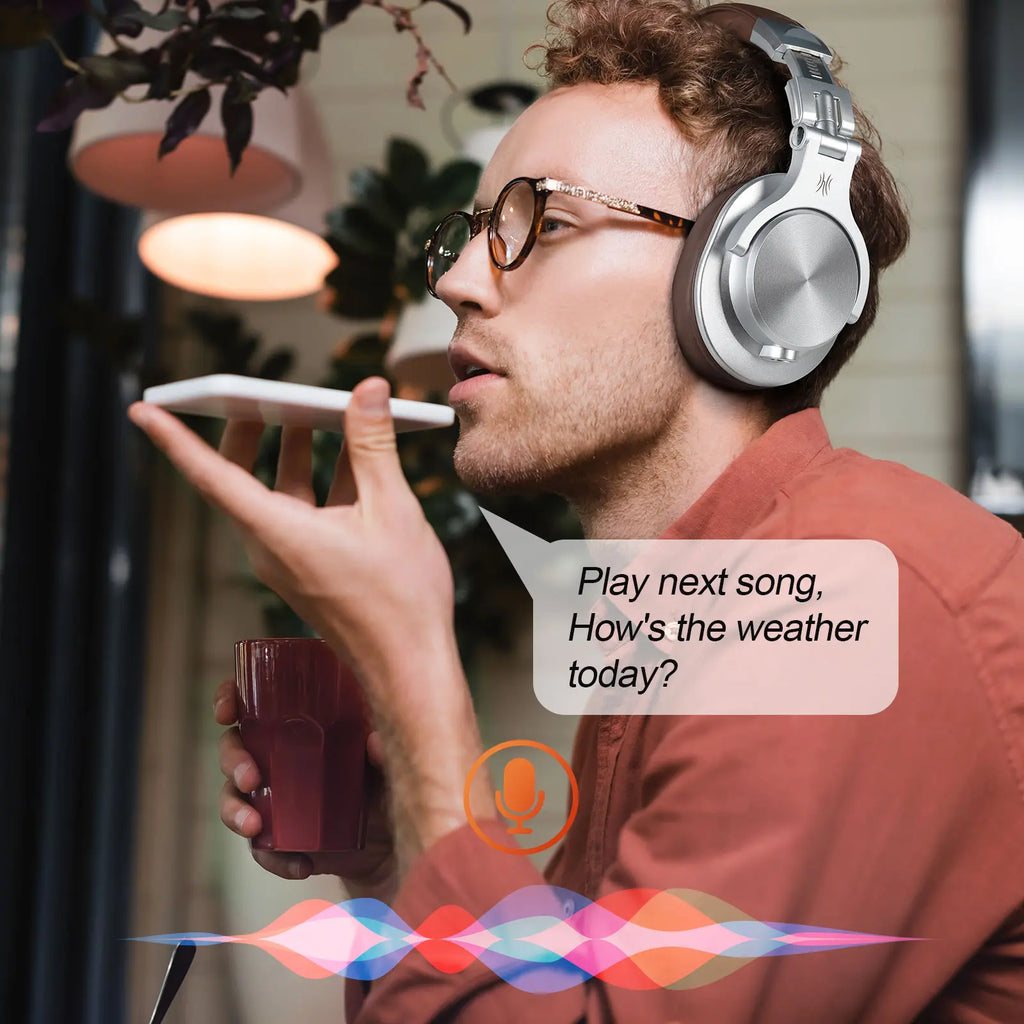 Oneodio A70 Fusion Wired + Wireless Bluetooth 5.2 Headphones For Phone With Mic Over Ear Studio DJ Headphone Recording Headset - TechSmartX