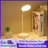 LED Table Lamps 3Levels Dimmable Wireless Led Desk Lamp Touch Night Light USB Rechargeable Touch Lamp For Room Study Office - TechSmartX