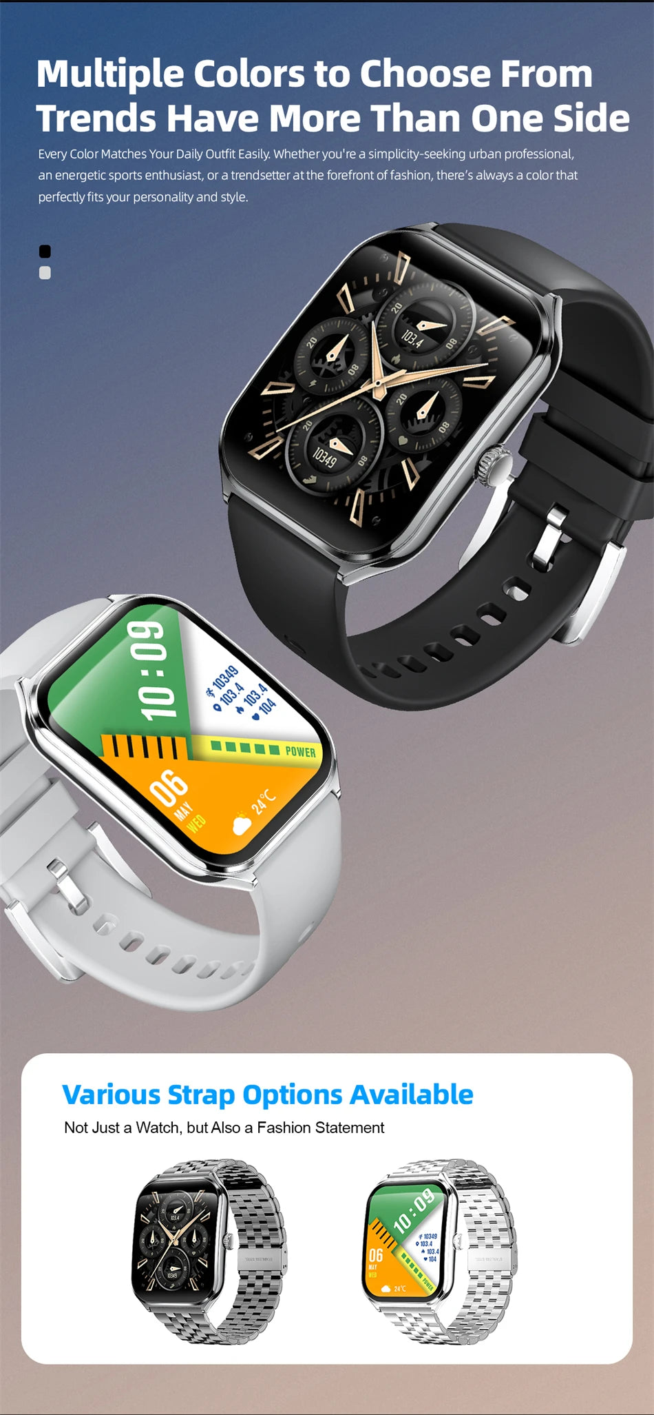 2025 New 7.5MM Ultra Thin Smart Watch Men 1.96"AMOLED Screen Always Show Time Heart Rate Sport Waterproof BT Call Smartwatch - TechSmartX