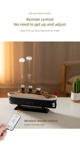 Retro Ship Air Humidifier Ultrasonic Aromatherapy Diffusers Mist Maker Fragrance Essential Oil Aroma Difusor Remote control - TechSmartX