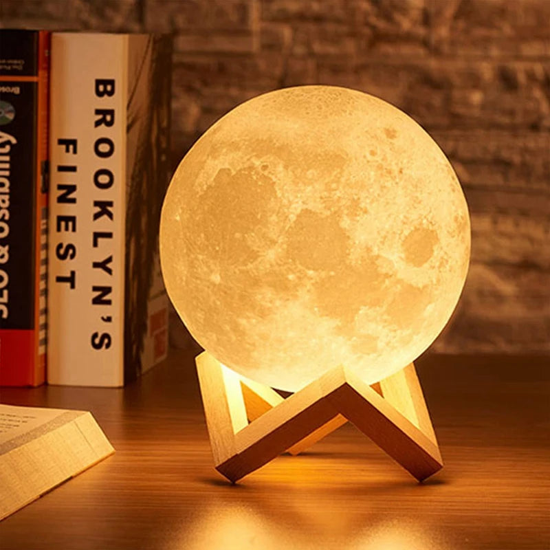 Book Light LED Moon Light Galaxy Light, Moon Night Light, Girl, Boy, Child Birthday Gift, Bedroom Decoration Indoor lighting - TechSmartX