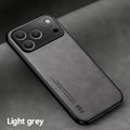 Leather  Phone Case  for APPLE IPhone 17 Air 16 15 14 13 Pro Max 16e Cover Metal Plate for Magnetic Car Mount (NOT INCLOUED)