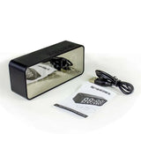 Wireless Bluetooth Speaker Small Mini Alarm Clock Portable Cannon Mini Voice Broadcast the Card Instert Vehicular Audio System W - TechSmartX
