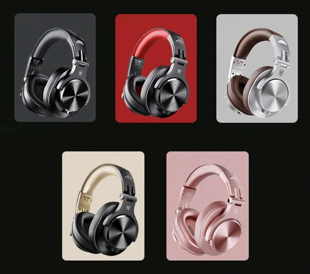 Oneodio A70 Fusion Wired + Wireless Bluetooth 5.2 Headphones For Phone With Mic Over Ear Studio DJ Headphone Recording Headset - TechSmartX