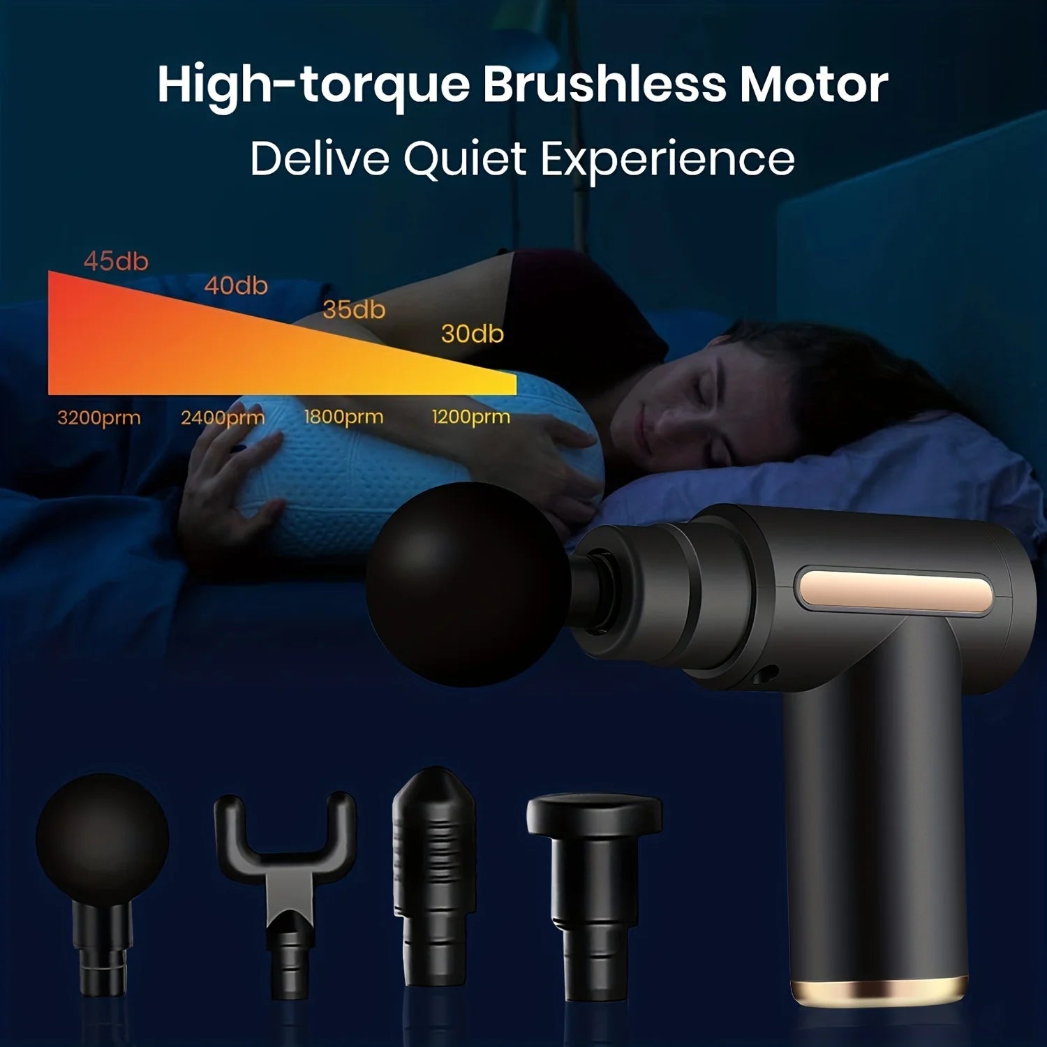 30 Level Massage Gun Fascia Deep Muscle Relax Body Neck Massager Electric Fitness Equipment Noise Reduction Male Female - TechSmartX