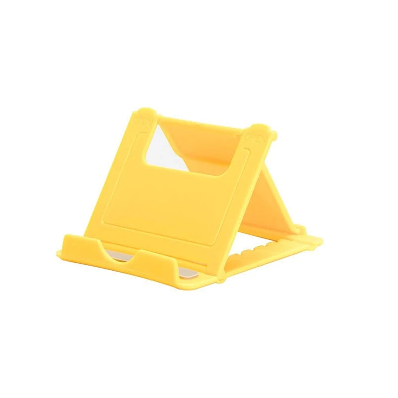 Mini Adjustable Creative Portable Universal Folding Plastic Phone Holder Tablet Computer Stand For ipad iPhone Samsung Xiaomi