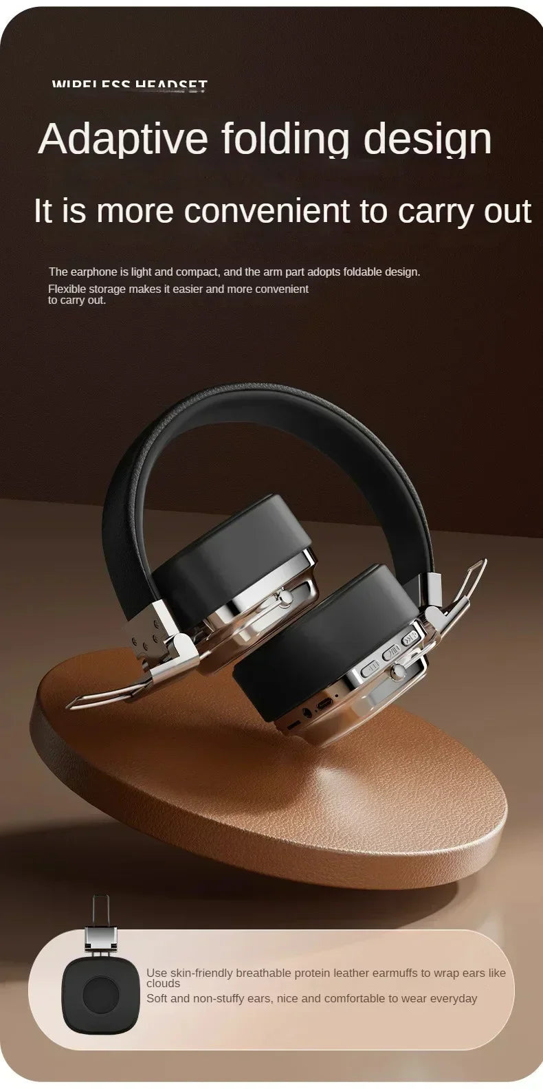 2025 New 5.3 Foldable Wireless Bluetooth Headsets Headset Gamer Choice Retro Over Ear Headphones DJ Stereo Sounds Bluetooth - TechSmartX