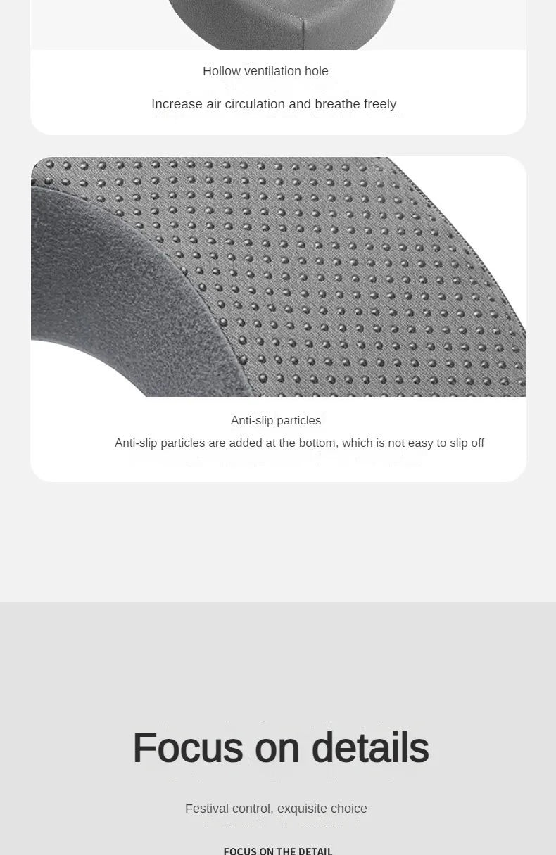 Face Down Pillow Prone Pillow for Prone Face Down Resting Comfort Memory Foam Ergonomics Home Massage Headrest for Beauty Salon - TechSmartX