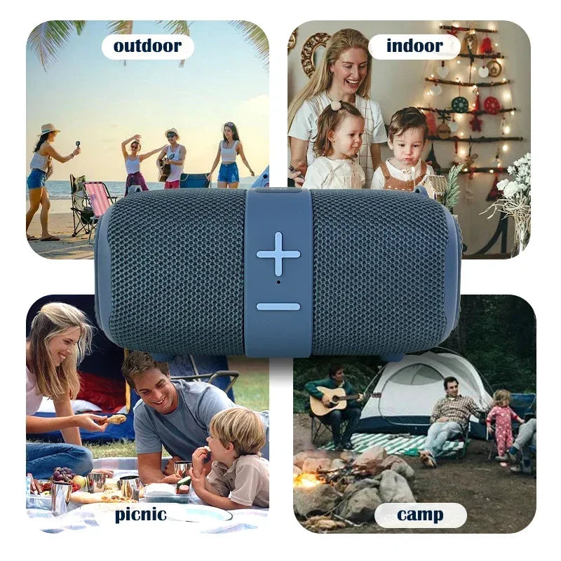 T&G TG667 Crossbody LED light portable Bluetooth speaker, outdoor small and high appearance level, compatible with USB/AUX/TF/FM - TechSmartX