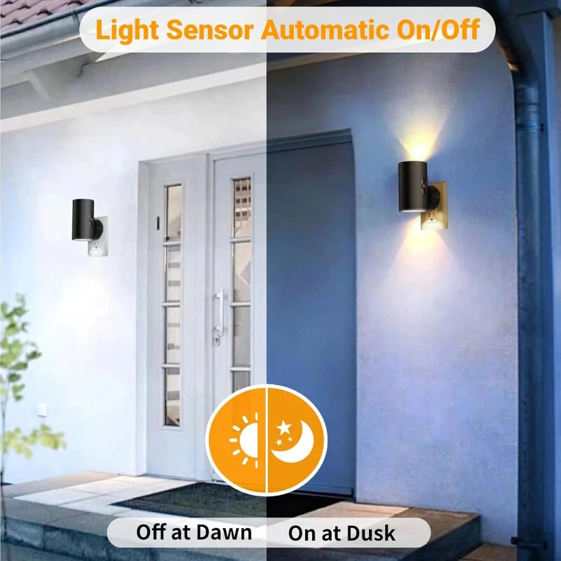 LED Night Light Plug in Dusk to Dawn Sensor Adjustable Brightness Dimmable Night Lights for Kitchen Hallway Bedroom Stairs - TechSmartX