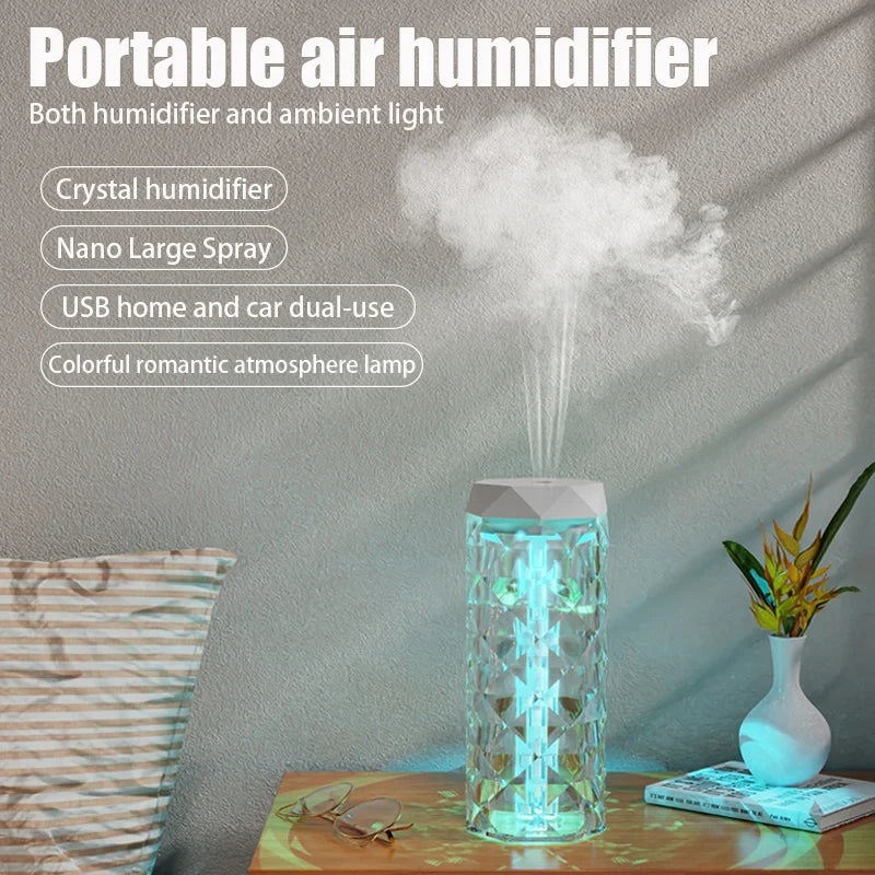 400ML Air Humidifier USB Aroma Diffuser Essential Oil Purifier Fragrance Mist Maker RGB Light humidificador For Car Home Bedroom - TechSmartX