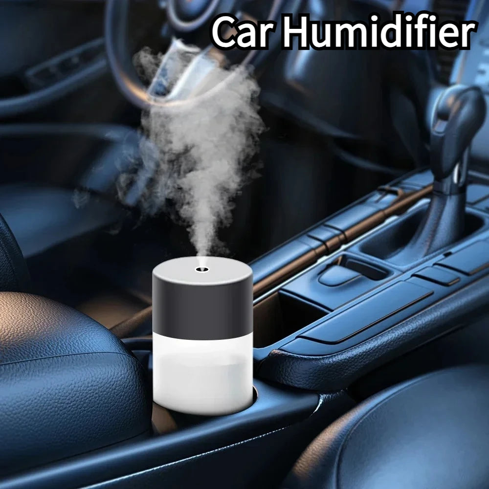 Household USB Humidifier Mini Silent Home Humidifier Car Portable Office Desktop Home Aromatherapy Colorful Humidifier - TechSmartX