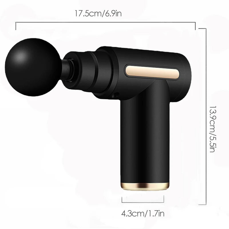 30 Level Massage Gun Fascia Deep Muscle Relax Body Neck Massager Electric Fitness Equipment Noise Reduction Male Female - TechSmartX