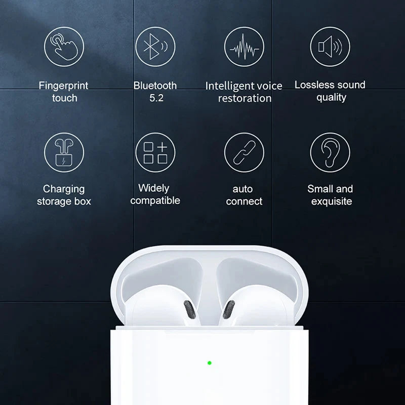 Wireless Bluetooth Earphones For Apple iPad Air Earbuds For iPhone 17 16 15 14 13 12 11 Pro Max Headphone Laptops Tablet Headset