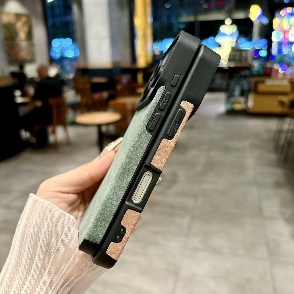 Microfiber Leather phone case for iphone 17 16 15 14 plus 13 12 11 pro max 16E cover Luxury funda Italy tiger streetwear cases