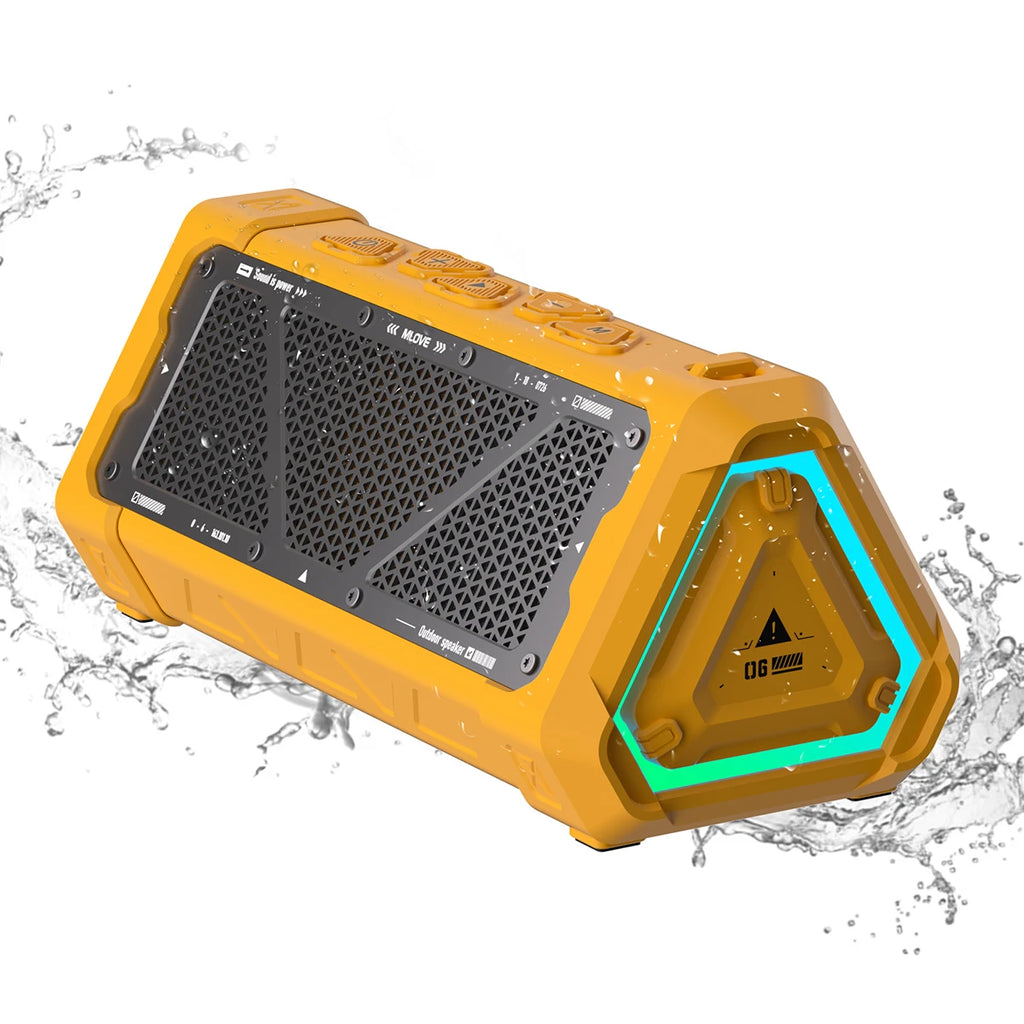 MLOVE P3 Outdoor Bluetooth Speaker, 40W Output Power Bluetooth 5.3 Speaker ,Stereo Sound IPX7 Waterproof,Micro SD Card,RGB Light - TechSmartX