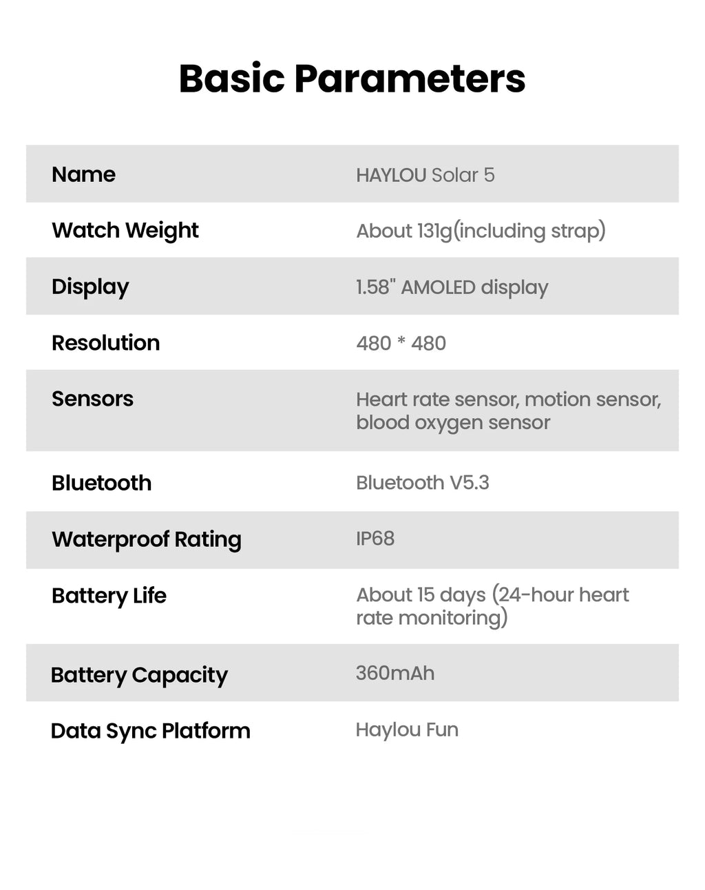 HAYLOU Solar 5 Voice Calling Smartwatch 1.58'' AMOLED Display 60Hz Smart Watch 24H Health Monitoring Sports Smartwatch for Men - TechSmartX