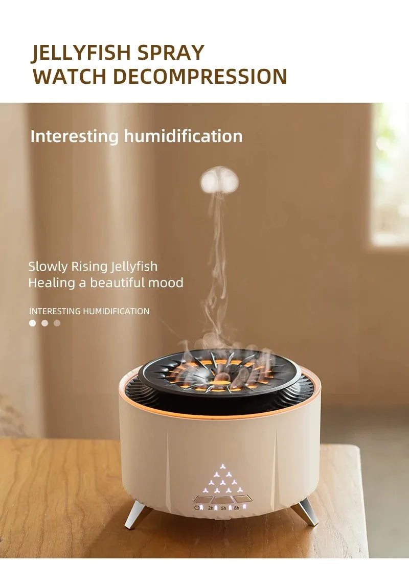 Diffusers for Essential Oils Large Room Cool-Looking Jellyfish Mist 350ml Aromatherapy Diffuser for Home Bedroom Dropshipping - TechSmartX