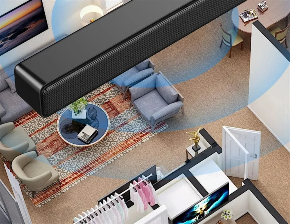 Original  Bluetooth Subwoofer Soundbar TV Audio Echo Wall Computer Speaker Home Theater Music Wireless Blueooth Speaker Gift - TechSmartX