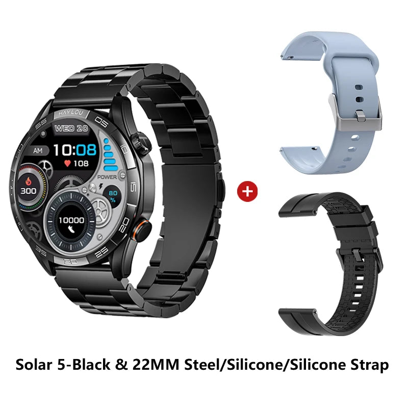 HAYLOU Solar 5 Voice Calling Smartwatch 1.58'' AMOLED Display 60Hz Smart Watch 24H Health Monitoring Sports Smartwatch for Men - TechSmartX