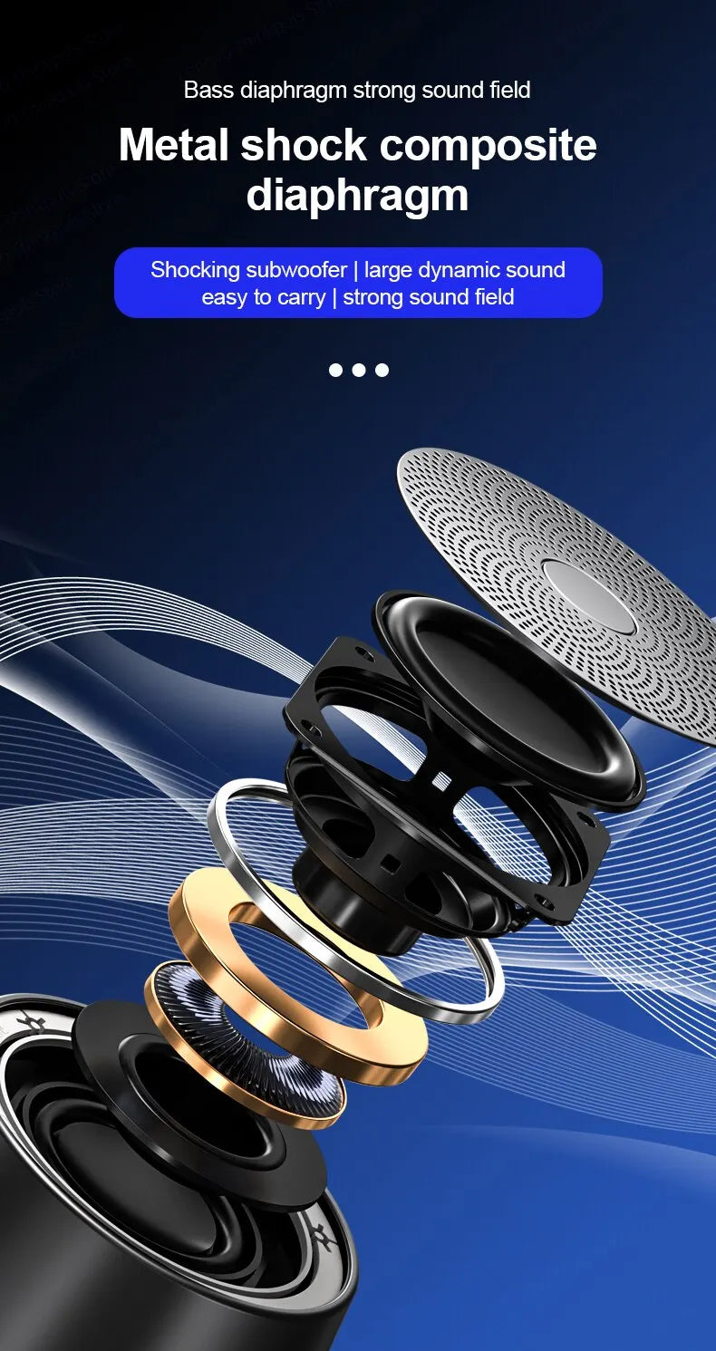 Original Lenovo K3 Pro Bluetooth V5.0 Speaker Big Audio With Deep Bass Sound Outdoor Soundbox Music Portable Camping Loudspeaker - TechSmartX