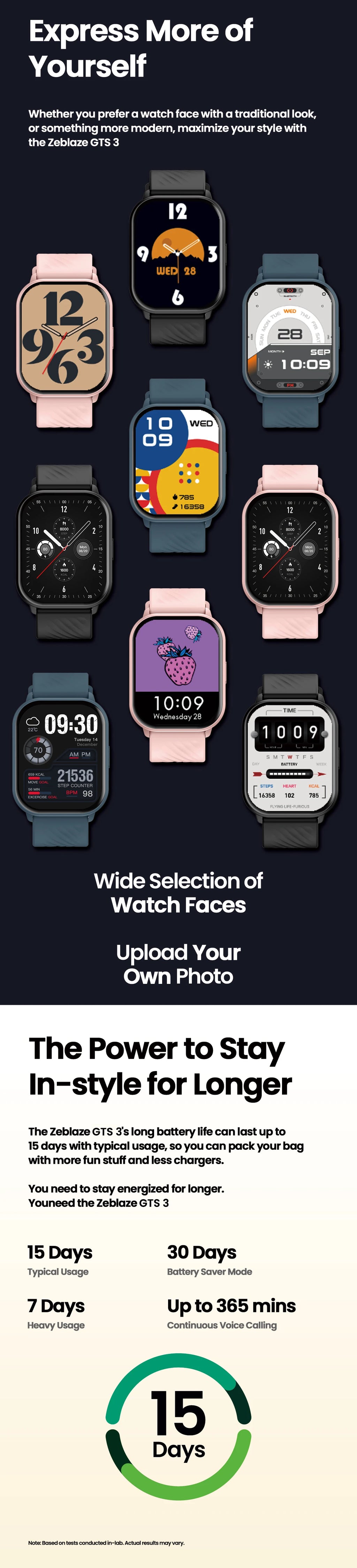 New Zeblaze GTS 3 Voice Calling Smart Watch Ultra-big 2.03'' HD Screen 24H Health Monitor 100+ Sports Modes 200+ Watch Faces - TechSmartX