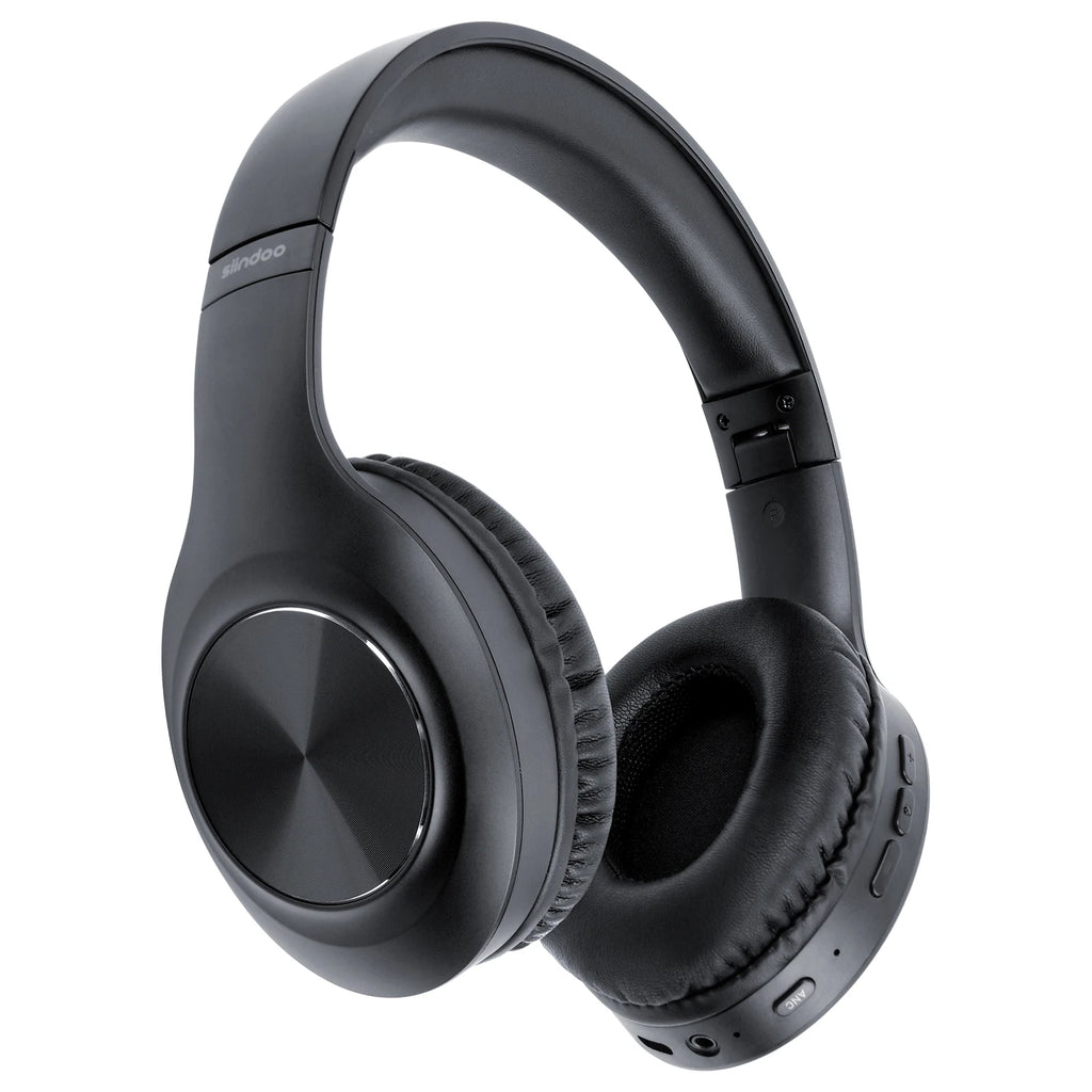 Siindoo JH-ANC923 Active Noise Cancelling Wireless Headset Foldable Over-Ear Bluetooth Headphones With Mic HiFi Stereo Deep Bass - TechSmartX