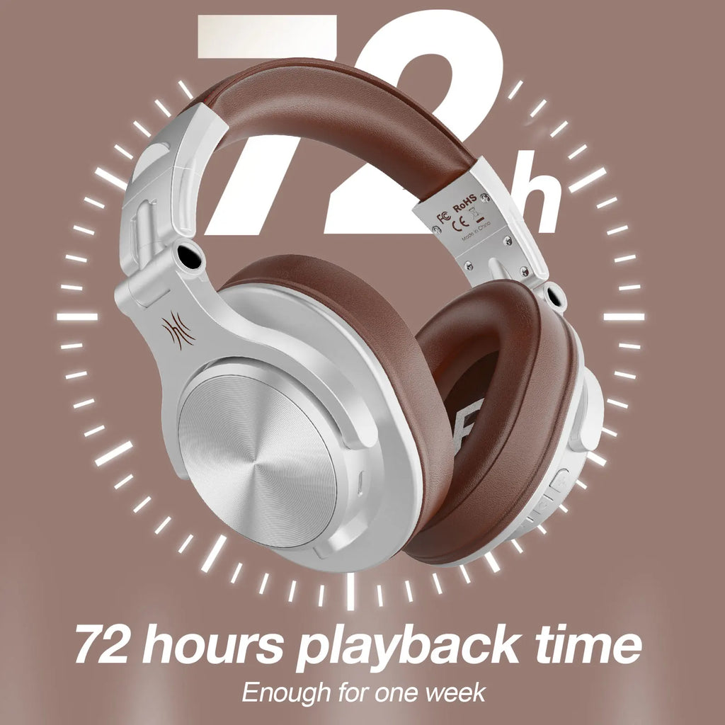 Oneodio A70 Fusion Wired + Wireless Bluetooth 5.2 Headphones For Phone With Mic Over Ear Studio DJ Headphone Recording Headset - TechSmartX