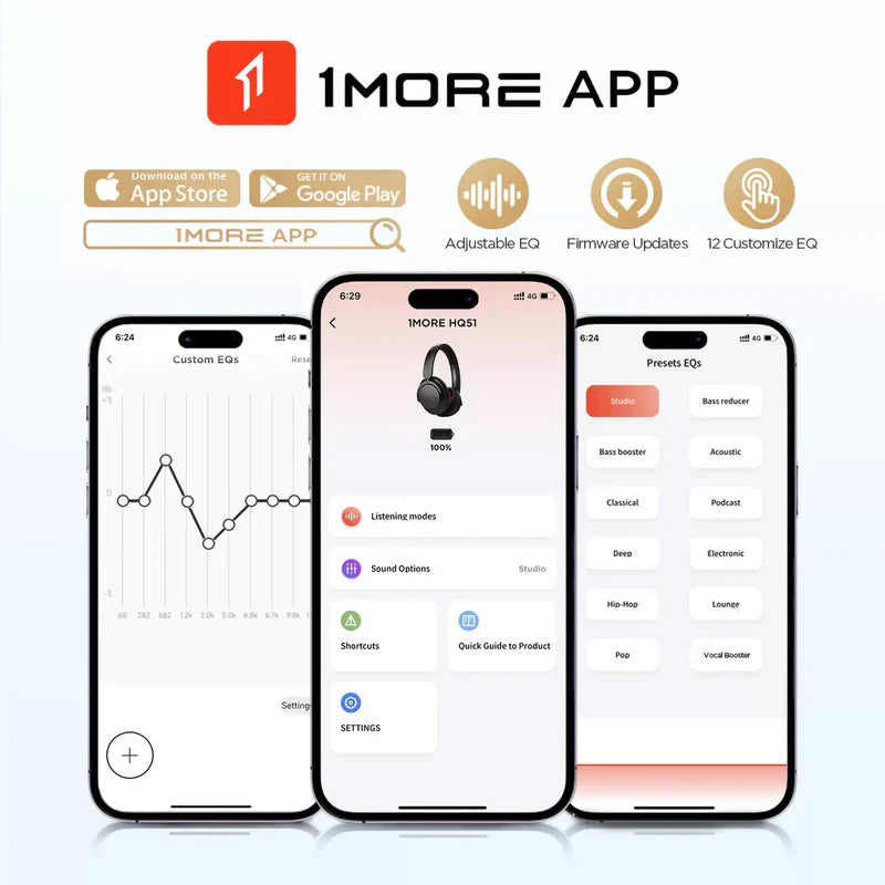 1MORE SonoFlow Pro Bluetooth Headphones Wireless Headsets Hi-Res ANC  flash-sale penetration items electronics - TechSmartX