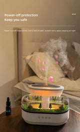 Aroma Humidifier Raindrop Air Humidifier Colorful Light White Noise Essemtial Oil Diffuser Home Ultrasonic Fragrance Diffuser - TechSmartX
