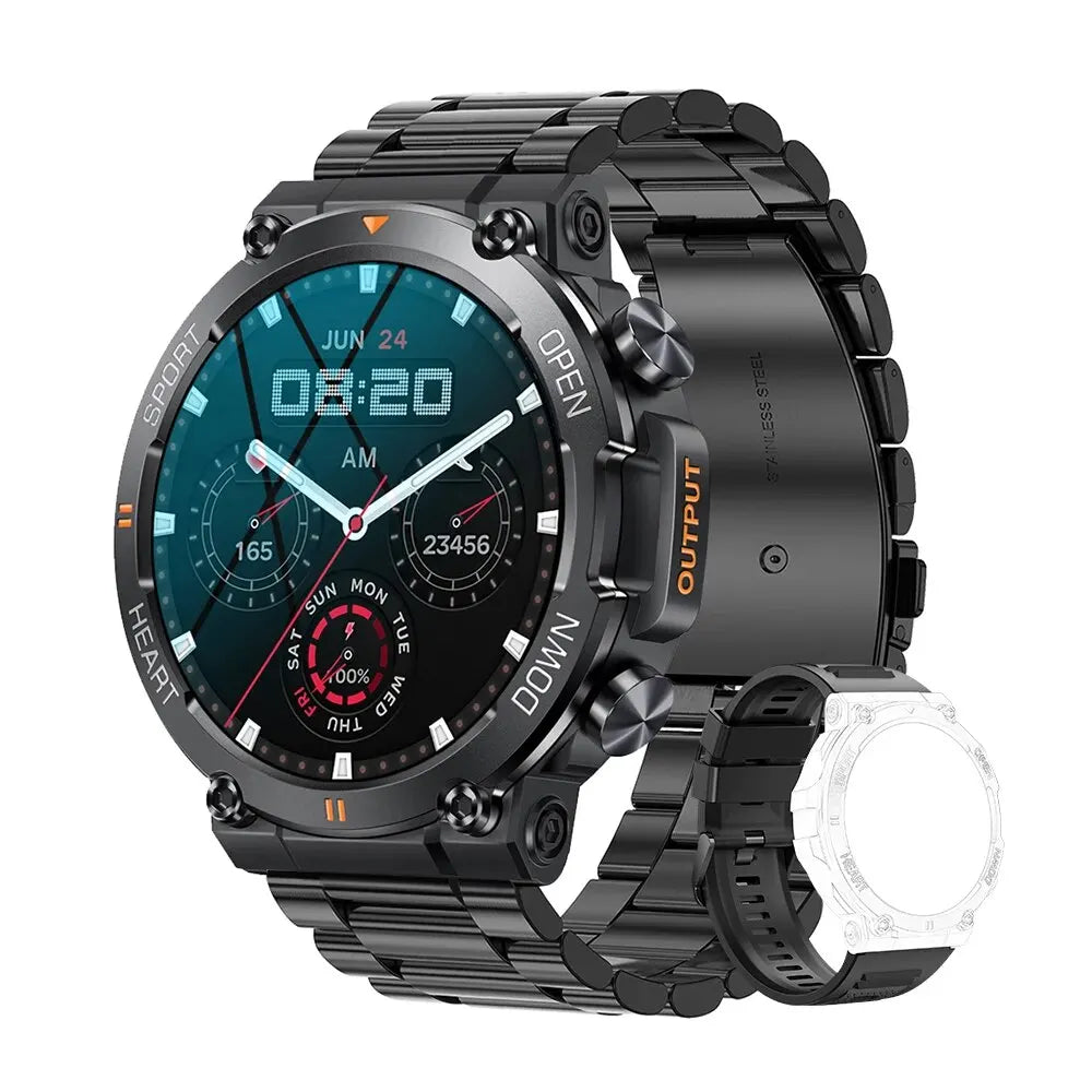 MEVADEN 1.39 inch HD Bluetooth Call Smart Watch Men Sports Fitness Tracker Heart Monitor 400mAh Smartwatch For Android IOS MD56 - TechSmartX
