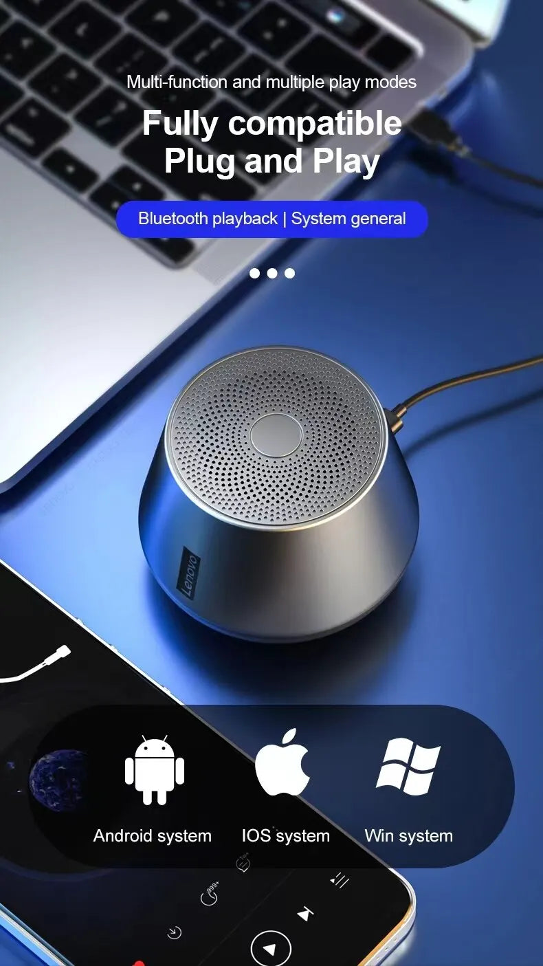Original Lenovo K3 Pro Bluetooth V5.0 Speaker Big Audio With Deep Bass Sound Outdoor Soundbox Music Portable Camping Loudspeaker - TechSmartX