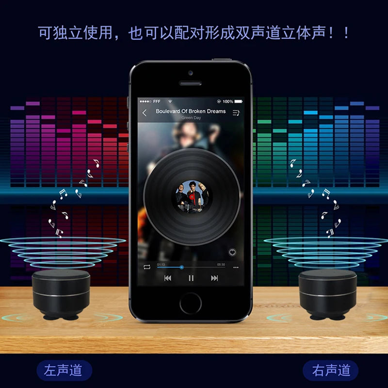 Bone conduction wireless speaker - sucker mount, TWS hi-fi sound enhanced bass, wearable loop, resonance features dynamic audio - TechSmartX