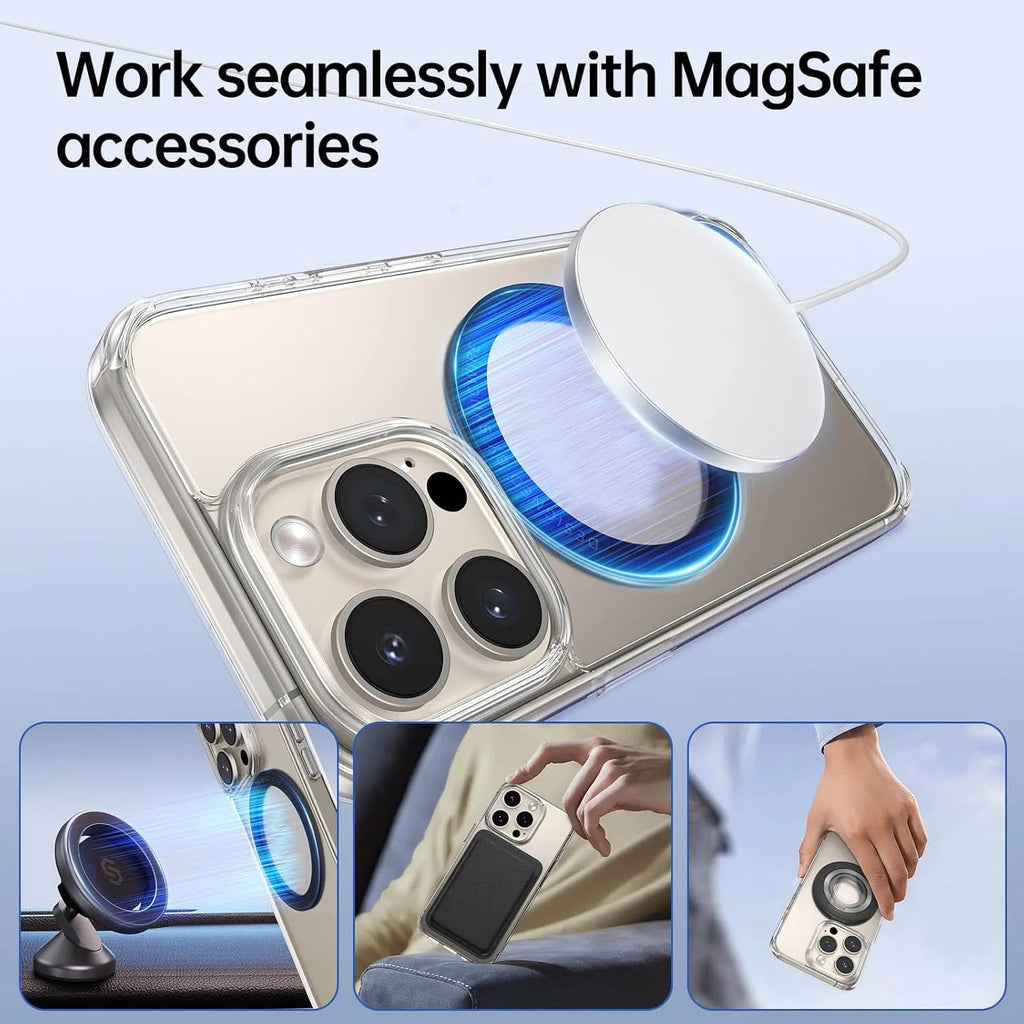 Vacuum magnetic phone holder, Magsafe suction cup phone holder, 360 ° adjustable magnetic phone holder, pocket sized foldable - TechSmartX